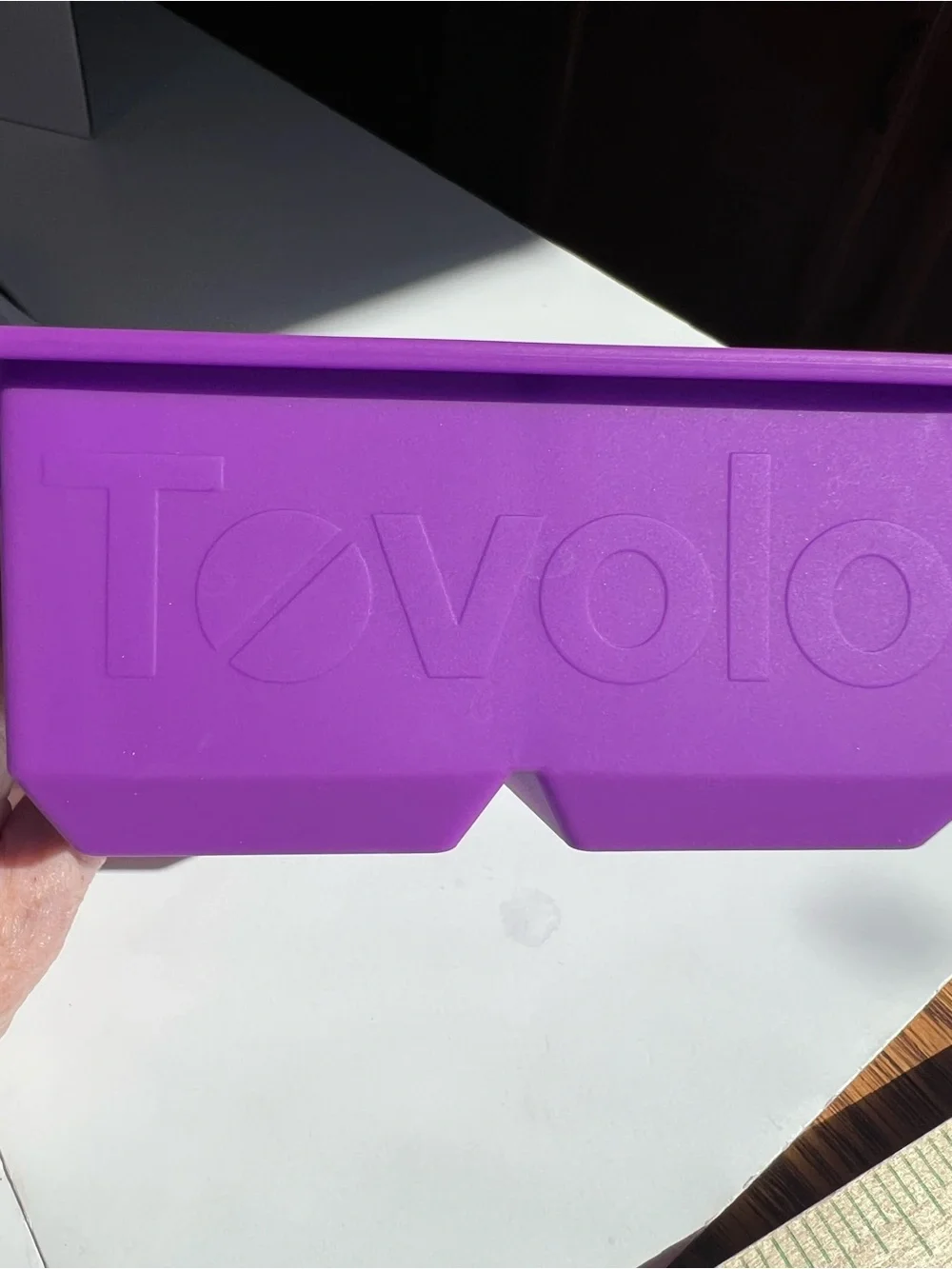 Three Silicone Ice Cube Molds Set (Whiskey & Water Bottle) Navy & Purple.